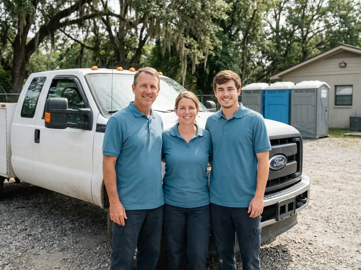 Bright Star Porta Potty portable toilet rentals team in Baton Rouge, LA